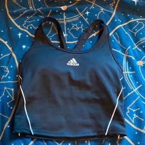 Adidas racer back cropped tank